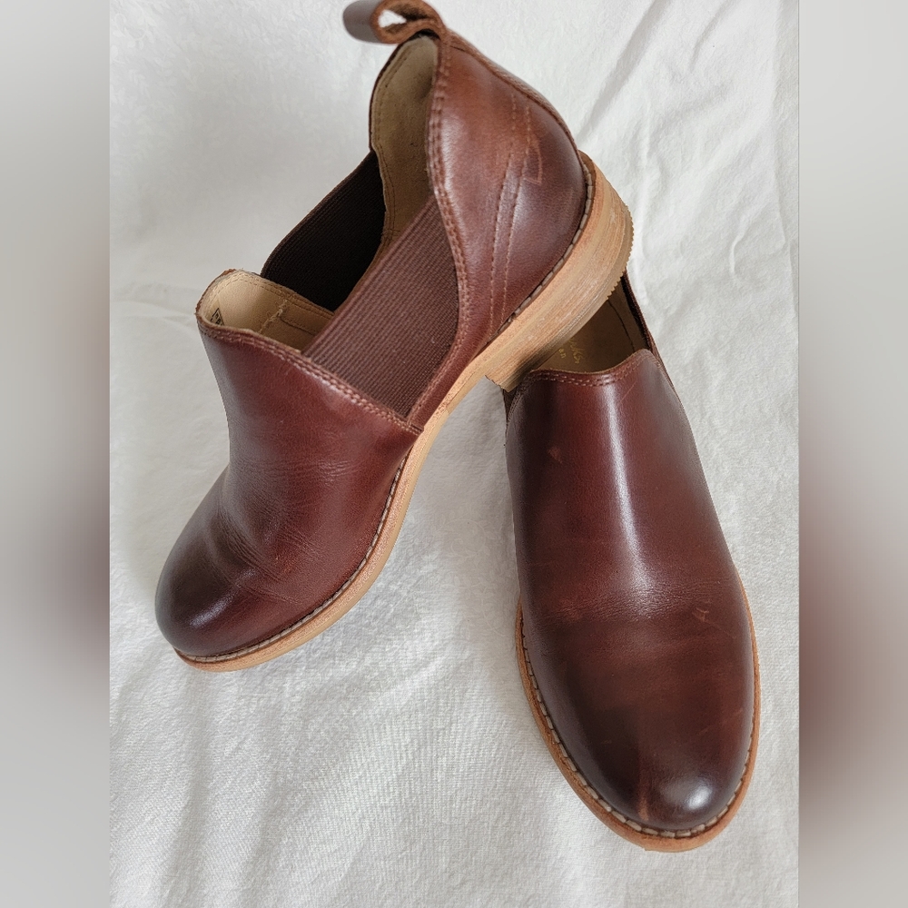 Clarks Dark Brown Booties.